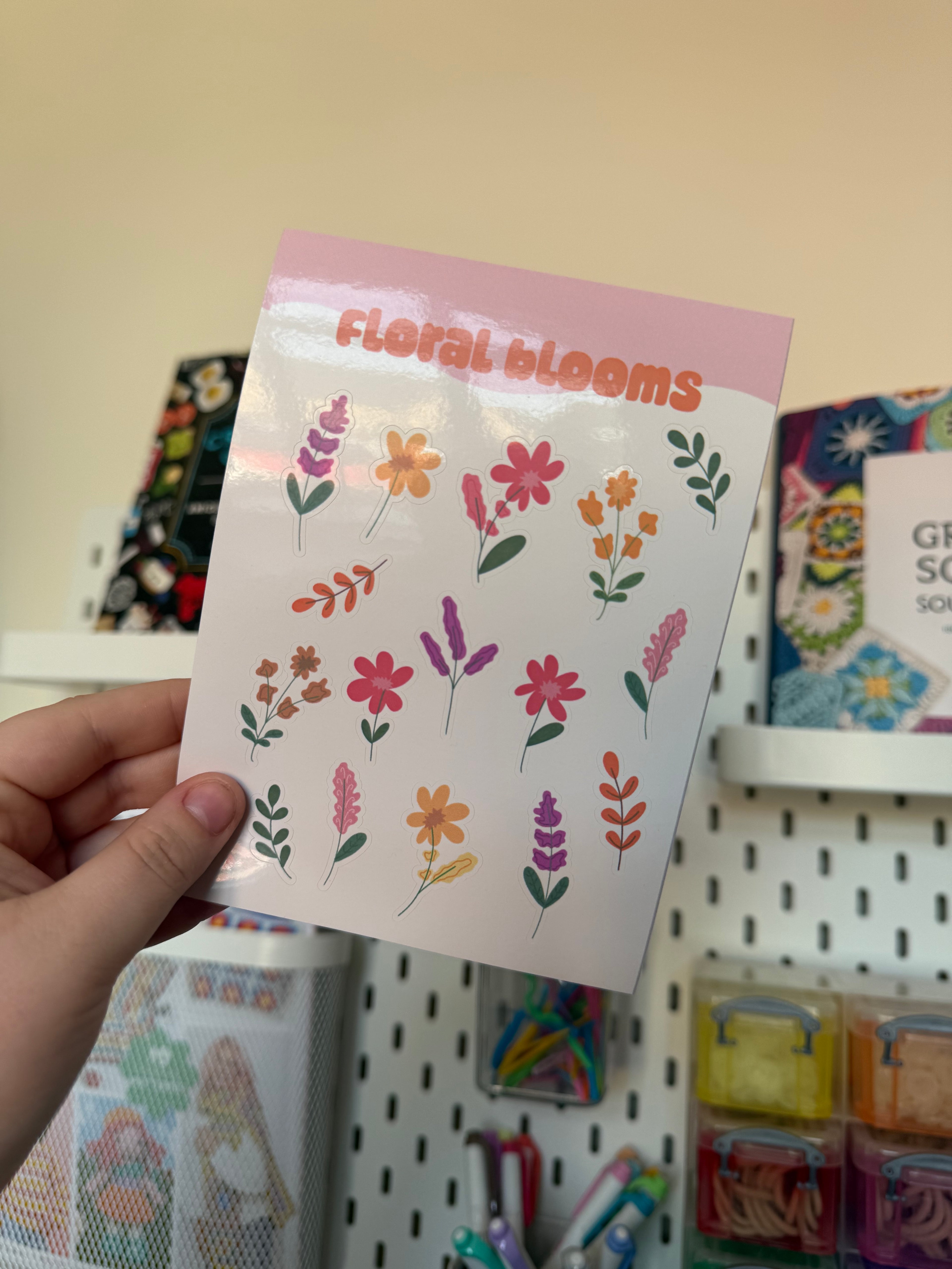 Floral Blooms sticker sheet