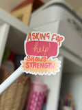 Asking for Help sticker