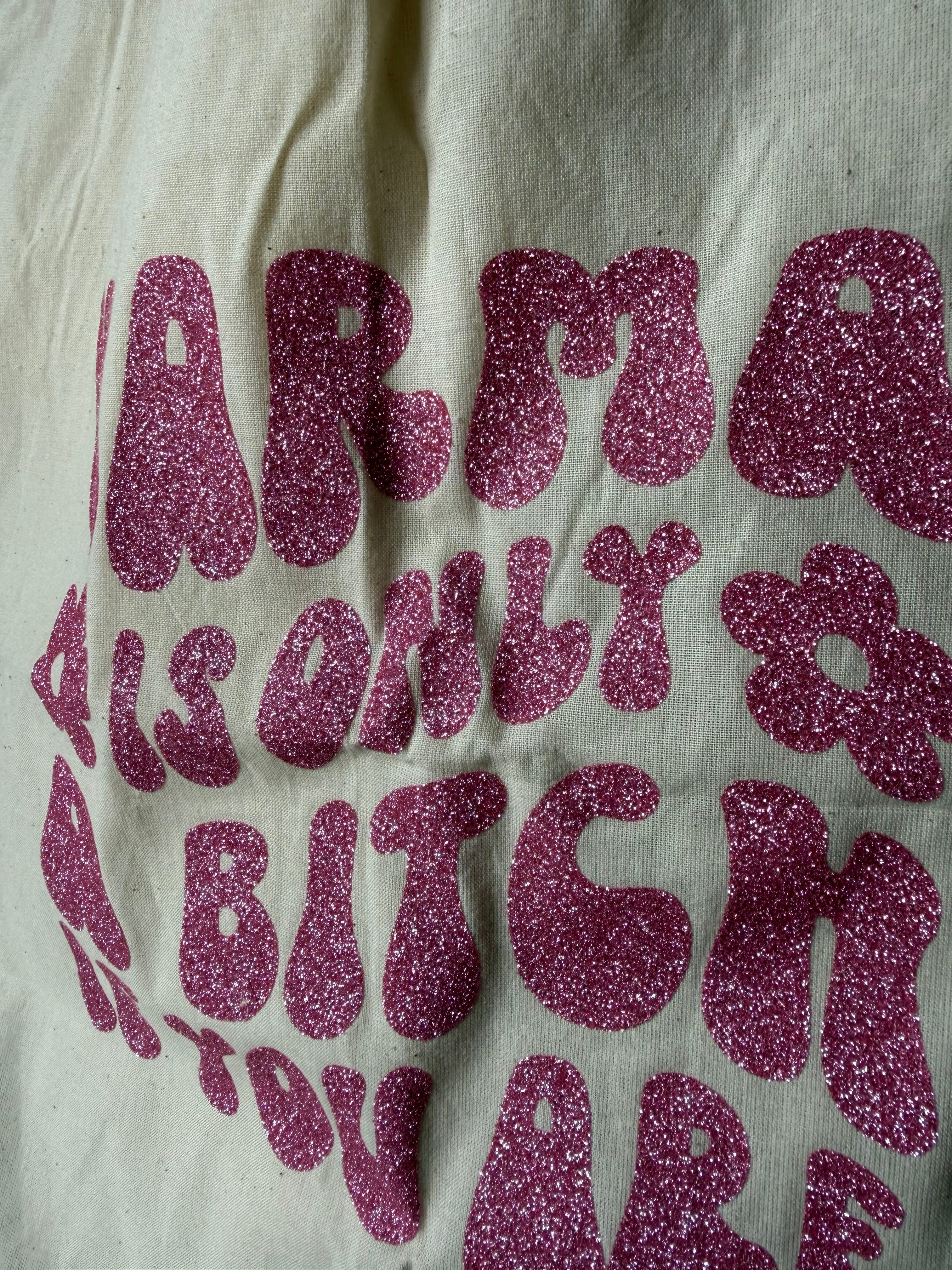 Pink Glitter Karma bag