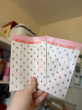 Black Letters sticker sheet