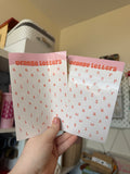 Orange Letters sticker sheet