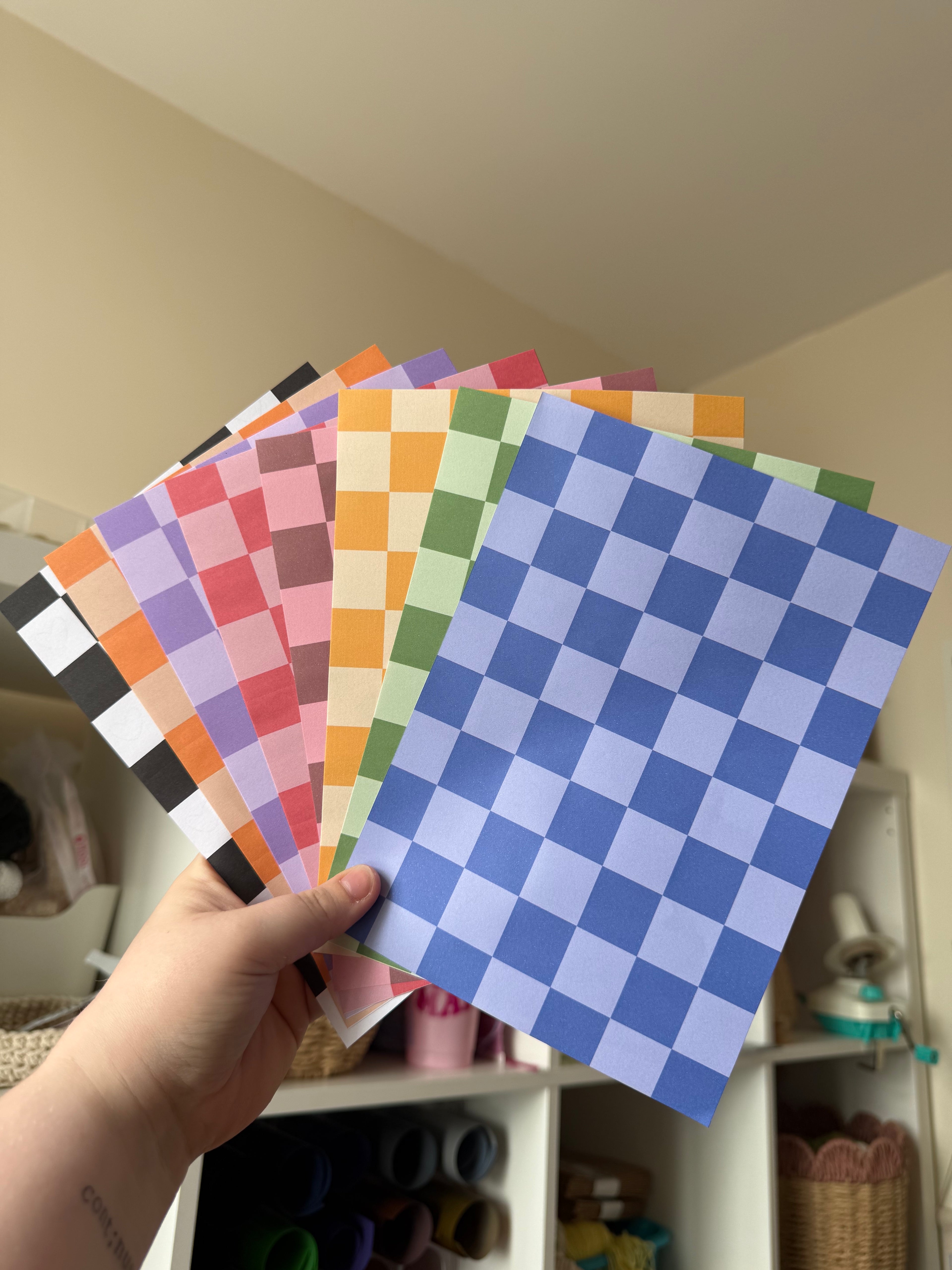 Checkerboard journal paper pack