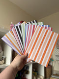 Striped journal paper pack