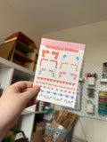 Borders and Frames sticker sheet