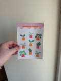 Colourful Plants Sticker Sheet