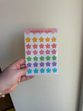 Colourful stars Sticker Sheet