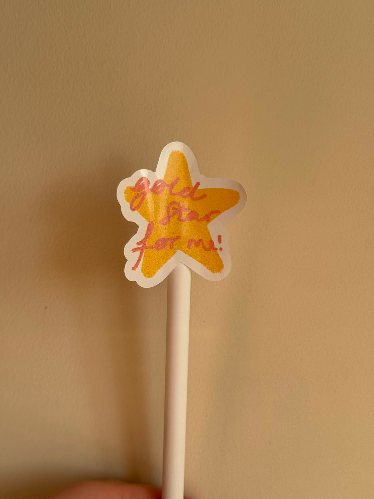 Gold Star for Me Sticker