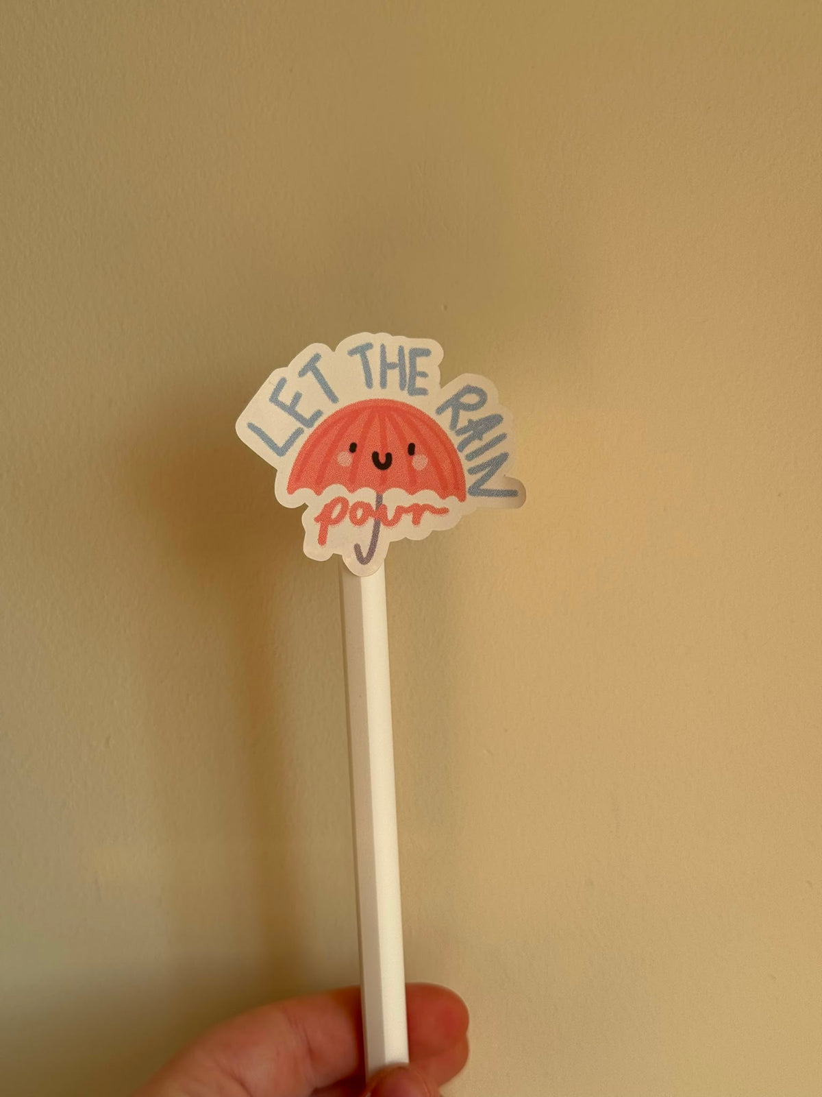 Let the rain pour Sticker