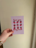 Love You Berry Much Print