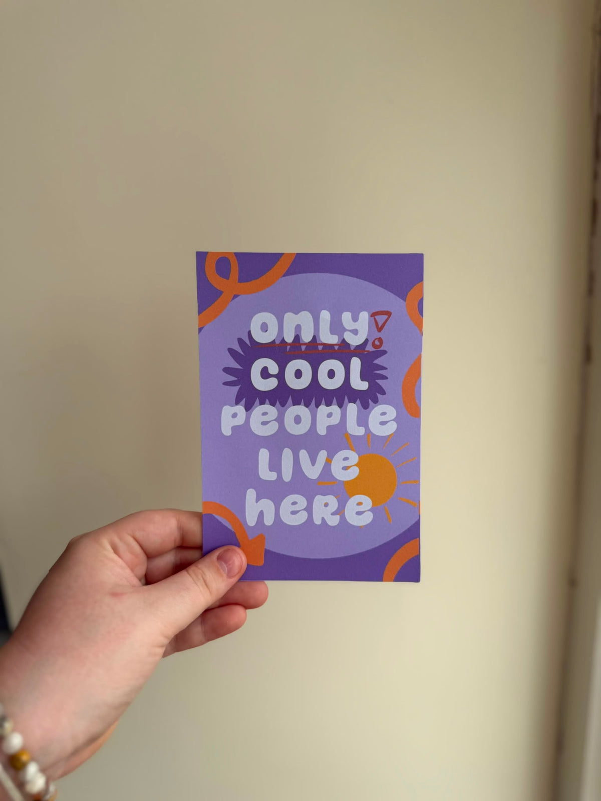 Only Cool People Live Here Print