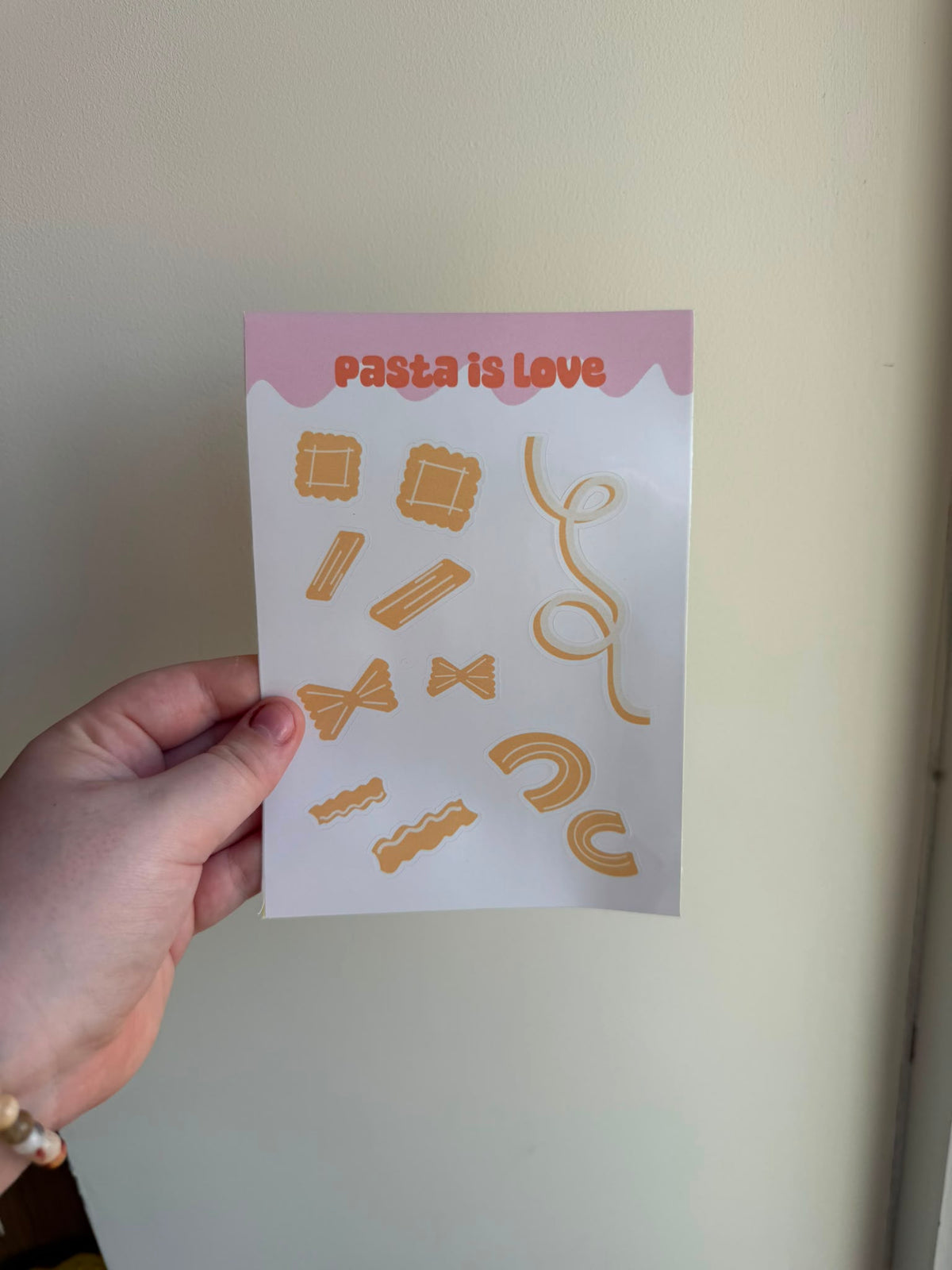 Pasta is Love Sticker Sheet