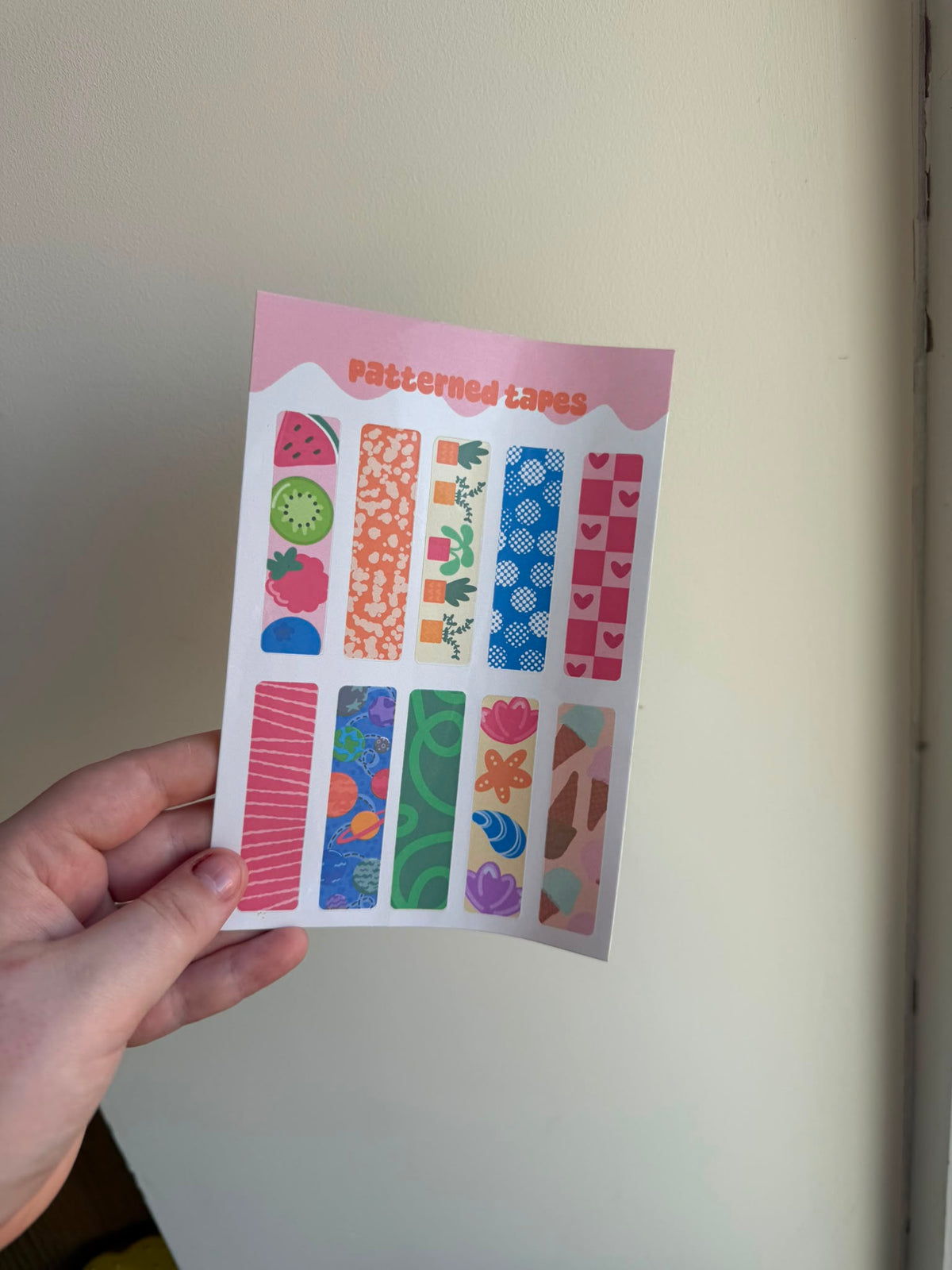 Patterned Tapes Sticker Sheet
